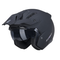 Casque jet Kenny Miles Solid - Noir Mat 2