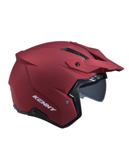 Casque jet Kenny Miles Solid - Rouge