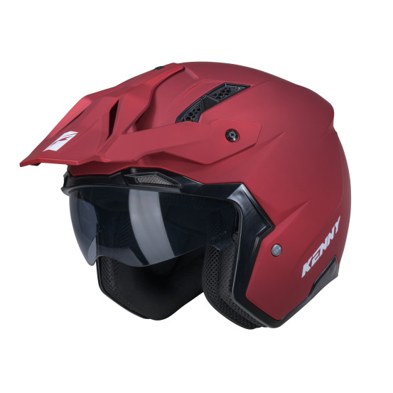 Casque jet Kenny Miles Solid - Rouge