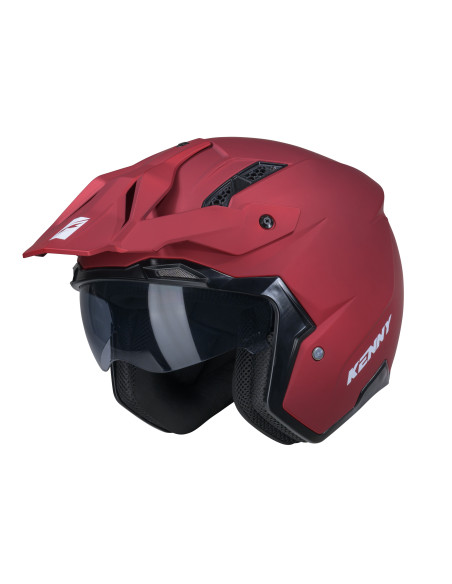 Casque jet Kenny Miles Solid - Rouge