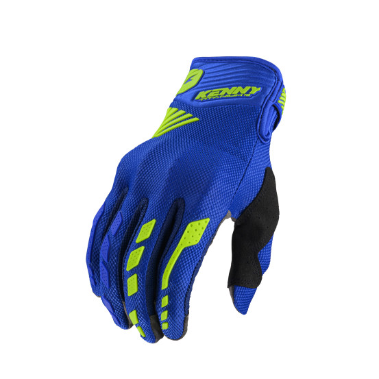Gants cross Kenny Titanium D3O - Bleu