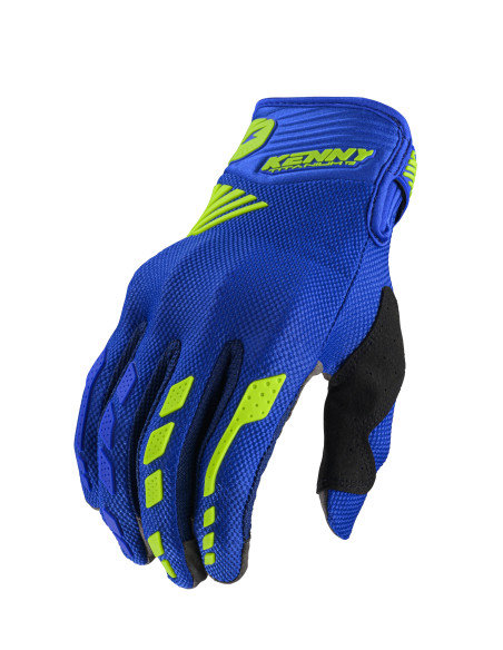 Gants cross Kenny Titanium D3O - Bleu
