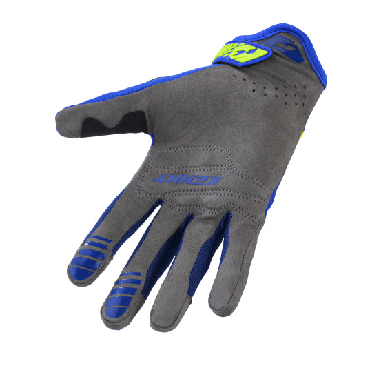 Gants cross Kenny Titanium D3O - Bleu