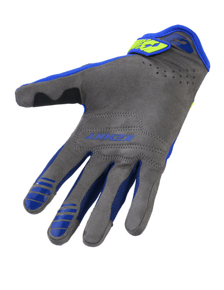Gants cross Kenny Titanium D3O - Bleu