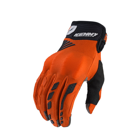 Gants cross Kenny Titanium D3O - Orange