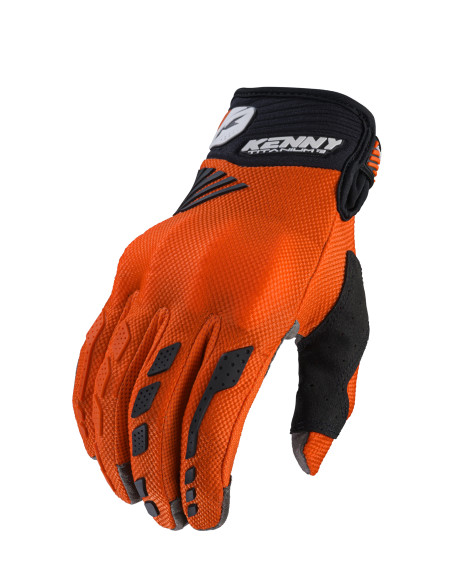 Gants cross Kenny Titanium D3O - Orange