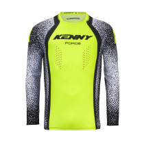 Maillot cross Kenny 2026 Force Pixel - Pixel Blanc Jaune Fluo