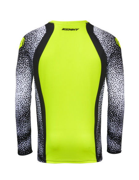 Maillot cross Kenny 2026 Force Pixel - Pixel Blanc Jaune Fluo
