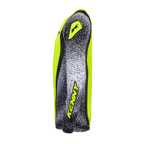 Maillot cross Kenny 2026 Force Pixel - Pixel Blanc Jaune Fluo