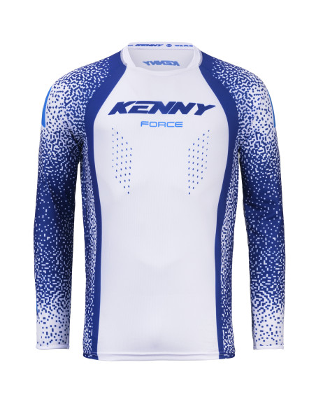 Maillot cross Kenny 2026 Force Pixel - Pixel Bleu Blanc