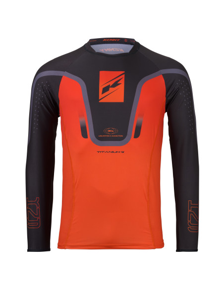 Maillot cross Kenny 2026 Titanium - Gradient Orange