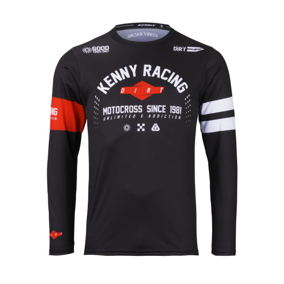 Maillot cross Kenny 2026 Track - Dirt Noir