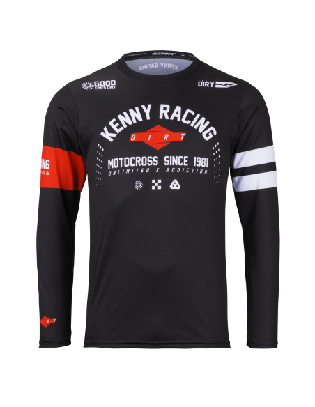 Maillot cross Kenny 2026 Track - Dirt Noir