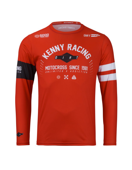 Maillot cross Kenny 2026 Track - Dirt Rouge