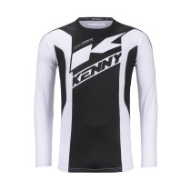 Maillot cross Kenny 2026 Track - Zoom Noir Blanc