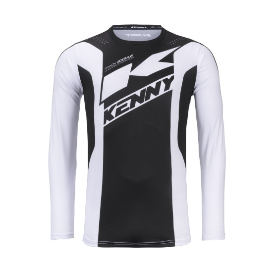 Maillot cross Kenny 2026 Track - Zoom Noir Blanc