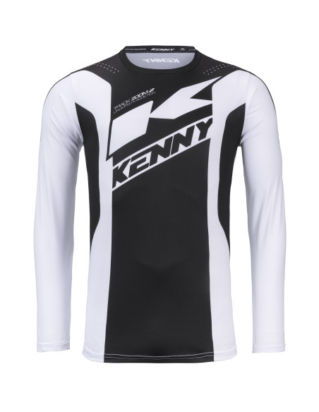 Maillot cross Kenny 2026 Track - Zoom Noir Blanc