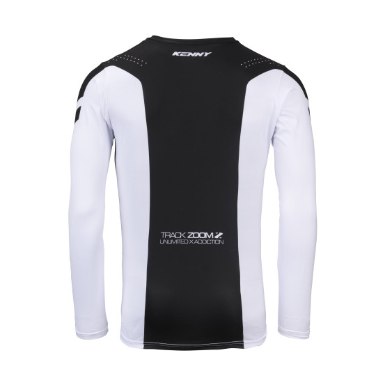 Maillot cross Kenny 2026 Track - Zoom Noir Blanc