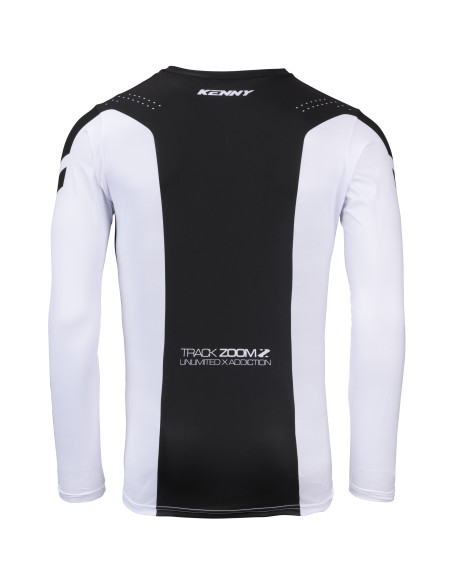 Maillot cross Kenny 2026 Track - Zoom Noir Blanc