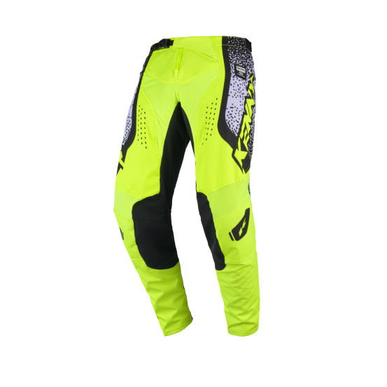 Pantalon cross Kenny 2026 Force Pixel - Pixel Blanc Jaune Fluo