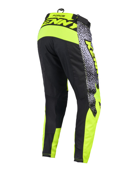 Pantalon cross Kenny 2026 Force Pixel - Pixel Blanc Jaune Fluo