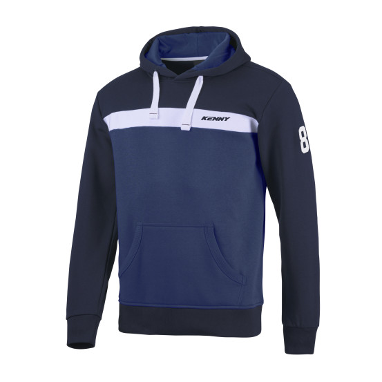 Sweat Capuche College Kenny - Bleu
