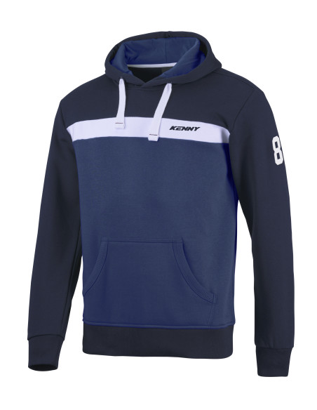 Sweat Capuche College Kenny - Bleu