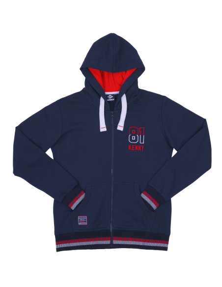 Sweat Capuche Zippe Suzuka Femme Kenny - Bleu