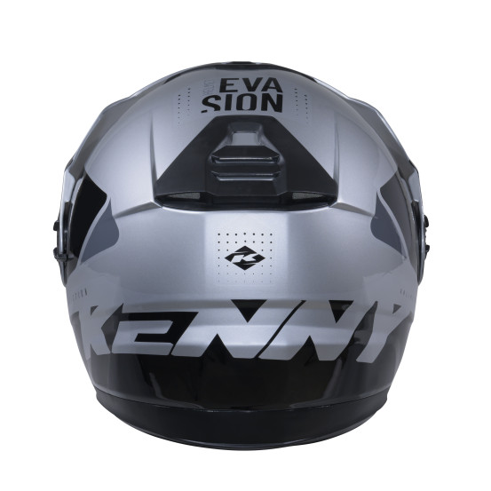 Casque jet Kenny Evasion Graphic - Argent Noir