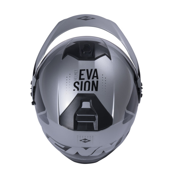 Casque jet Kenny Evasion Graphic - Argent Noir