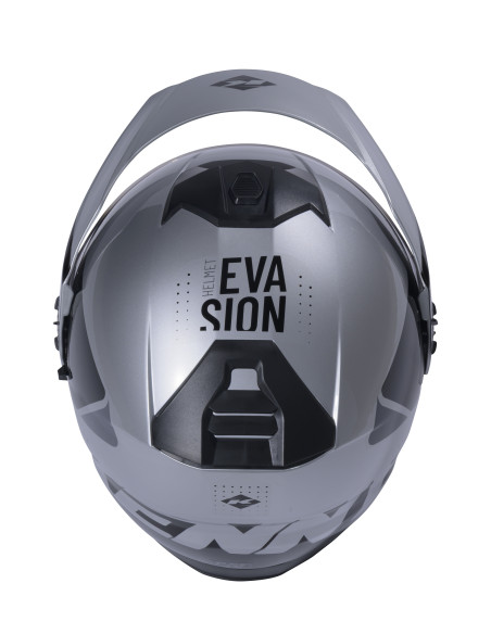 Casque jet Kenny Evasion Graphic - Argent Noir