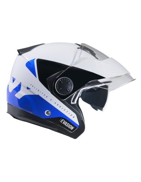Casque jet Kenny Evasion Graphic - Bleu