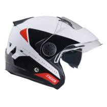 Casque jet Kenny Evasion Graphic - Rouge