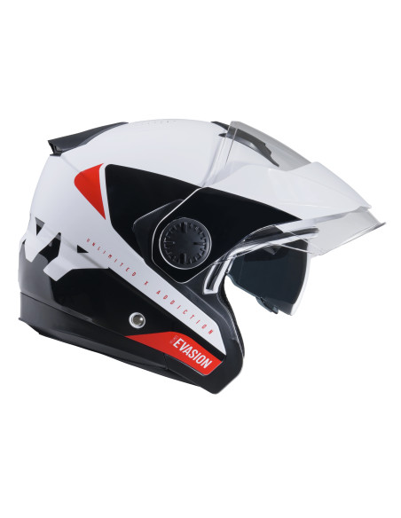Casque jet Kenny Evasion Graphic - Rouge