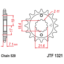 Kit chaine EK CHAIN racing acier HONDA CRF 250 L 2013 - 2018 2