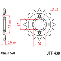 Kit chaine EK CHAIN racing acier KAWASAKI KX 250 F 2004 - 2005 2