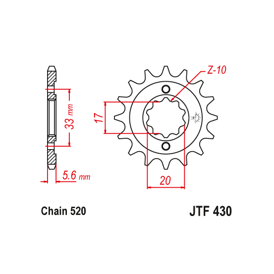 Kit chaine EK CHAIN racing acier KAWASAKI KX 250 F 2004 - 2005