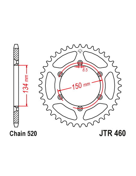 Kit chaine EK CHAIN racing acier KAWASAKI KX 250 F 2004 - 2005