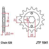 Kit chaine EK CHAIN racing acier KYMCO AGILITY - HEROISM - LIKE - MOVIE - MXER - MXU - PEOPLE - QUANNON - SUPER 8 - VIVIO - ZING 2