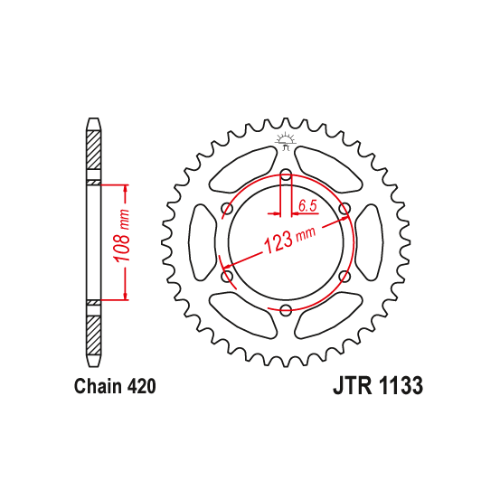 Kit chaine EK CHAIN racing acier APRILIA RS 50 2006 - 2013