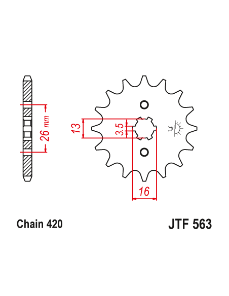 Kit chaine EK CHAIN racing acier SUZUKI LT 50 QUADRUNNER 1984 - 2005