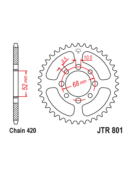 Kit chaine EK CHAIN racing acier SUZUKI LT 50 QUADRUNNER 1984 - 2005