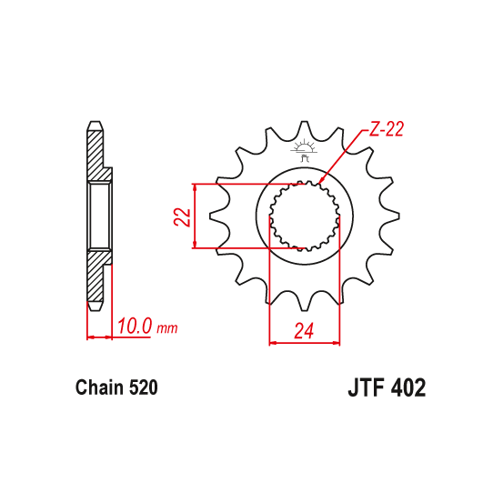 Kit chaine EK CHAIN renforcée acier APRILIA PEGASO 650 1990 - 2013