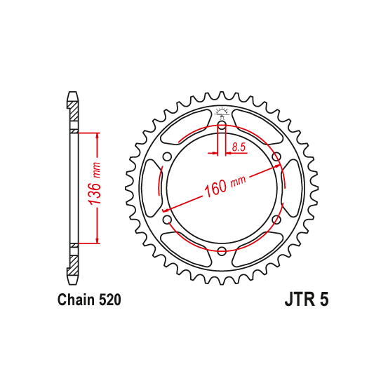 Kit chaine EK CHAIN renforcée acier APRILIA PEGASO 650 1990 - 2013