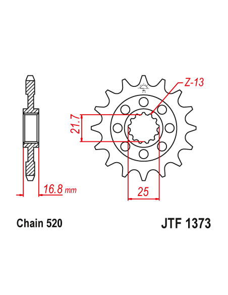 Kit chaine EK CHAIN renforcée acier HONDA NC 750 INTEGRA 2014 - 2020 - NC 750 X 2014 - 2020