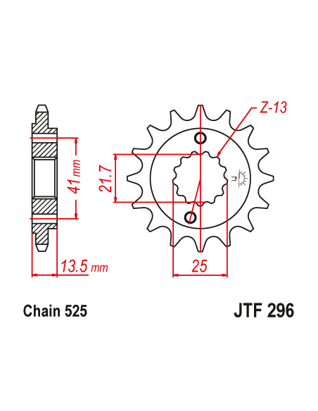 Kit chaine EK CHAIN renforcée acier HONDA XL 600 V 1989 - 1999 - XL 700 V 2008 - 2011