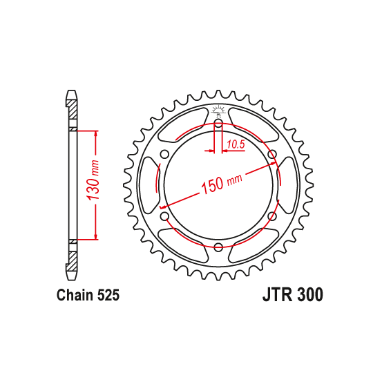 Kit chaine EK CHAIN renforcée acier HONDA XL 600 V 1989 - 1999 - XL 700 V 2008 - 2011