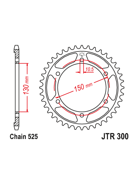 Kit chaine EK CHAIN renforcée acier HONDA XL 600 V 1989 - 1999 - XL 700 V 2008 - 2011