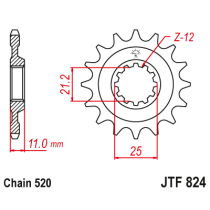 Kit chaine EK CHAIN renforcée acier HUSQVARNA TE 610 1991 - 2000 2