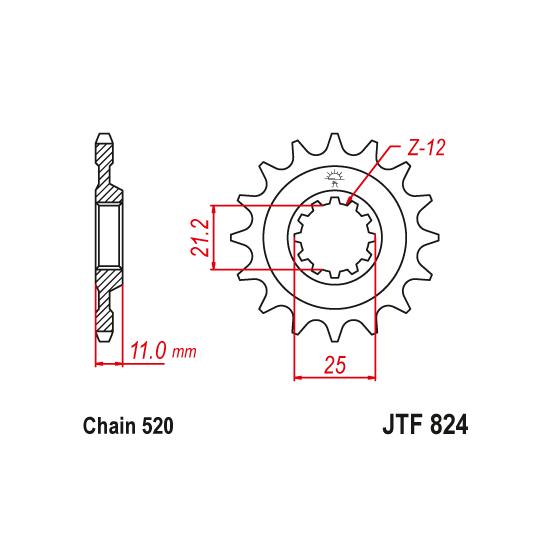 Kit chaine EK CHAIN renforcée acier HUSQVARNA TE 610 1991 - 2000